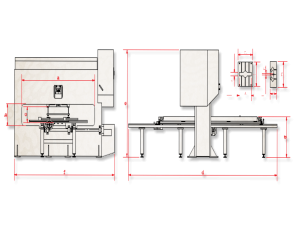 Hole Punching Perforation Press Technical Specifications drawing design layout